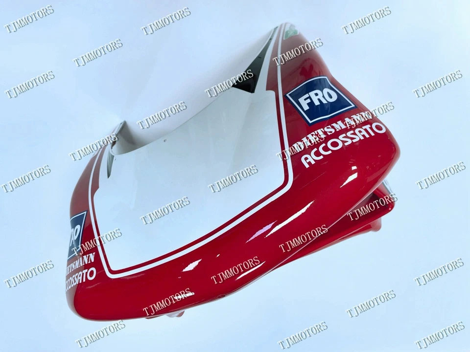 For Ducati 748/996/916 96-02 Red White ABS Injection Bodywork Race Fairing Kit - Image 3 of 4