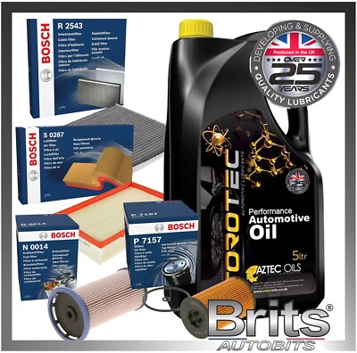 SERVICE KIT VW TIGUAN (AD1) 1.6 2.0 TDI BOSCH FILTERS SET + OIL 0W30 (2016-2020)