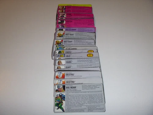 Gi Joe 1992 File Card Pick & Choose each addtl card free shipping Please Read