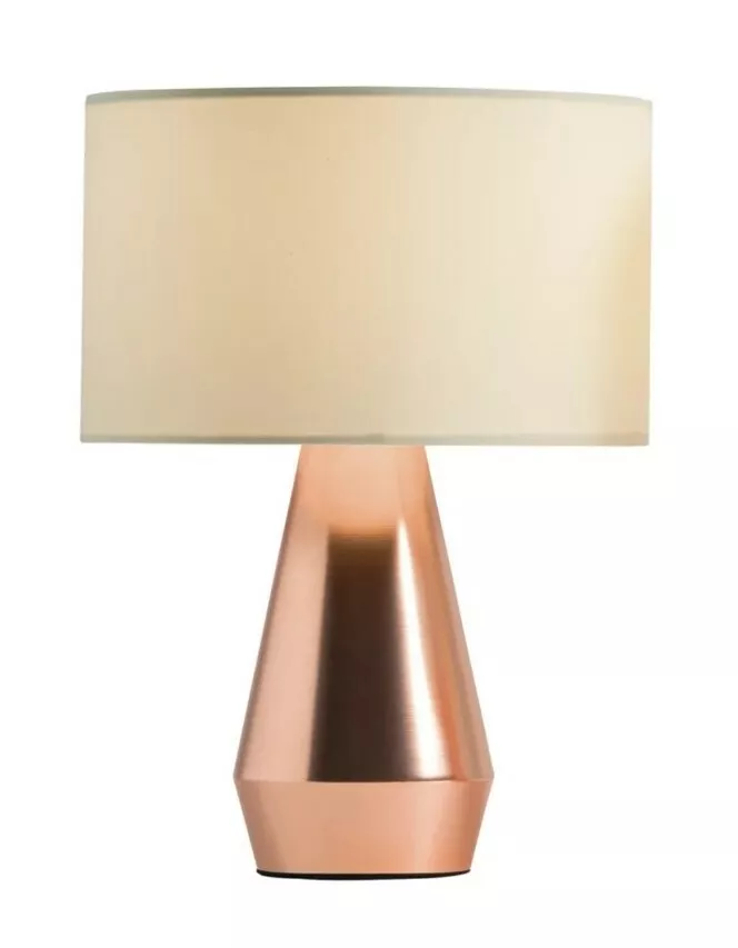 Cream New Copper Touch Table Lamps Light Bedside Bedroom Lamp