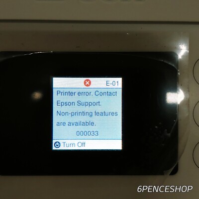 FOR PARTS! ERROR CODE 000033 EPSON ET-2760 EcoTank AIO Supertank Printer WHITE