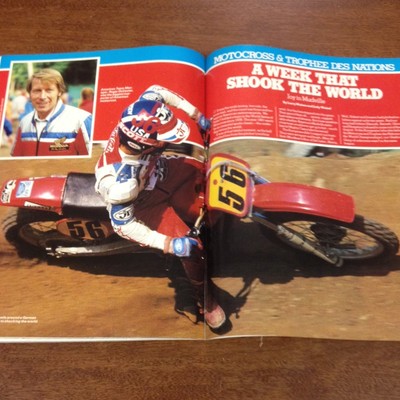 ぴぃ出品 MOTOCROSS ACTION JANUARY 1982 PONCA CITY NATIONAL MXDN