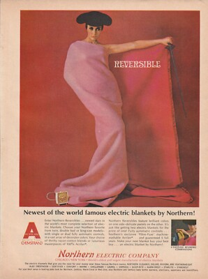 #ad #ad 1964 Northern Electric Vintage Print Ad Female Matador New Red Electric Blanket $11.99