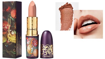 MAC Amplified Creme TEMPTING FATE Lipstick in BURNISHED BEIGE Full Size 0.10 oz 