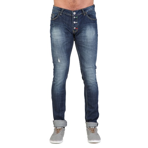 ALCOTT ORIGINALE ITALIA Jeans Uomo Pantaloni Jeans SLIM FIT, STRETCH BLU,  TG. 42-50 | eBay