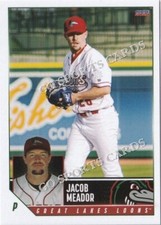 2024 Great Lakes Loons Jacob Meador RC Rookie Dodgers Minor League Card