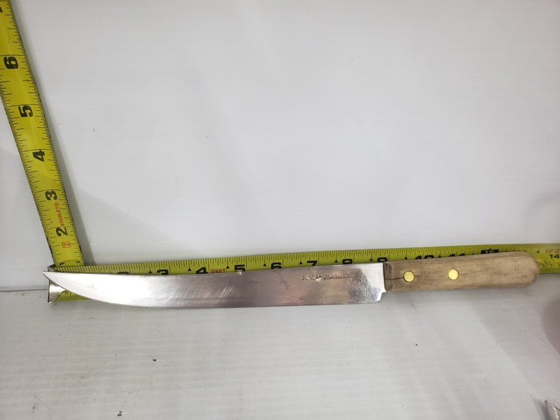 Vintage DUNLAP Stainless Steel U.S.A Meat Carving Kitchen Knife