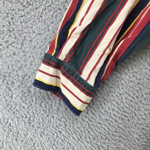 Consensus Button Down Shirt Mens XXL Tall Multicolor Striped Long Sleeve Pockets - Picture 8 of 23