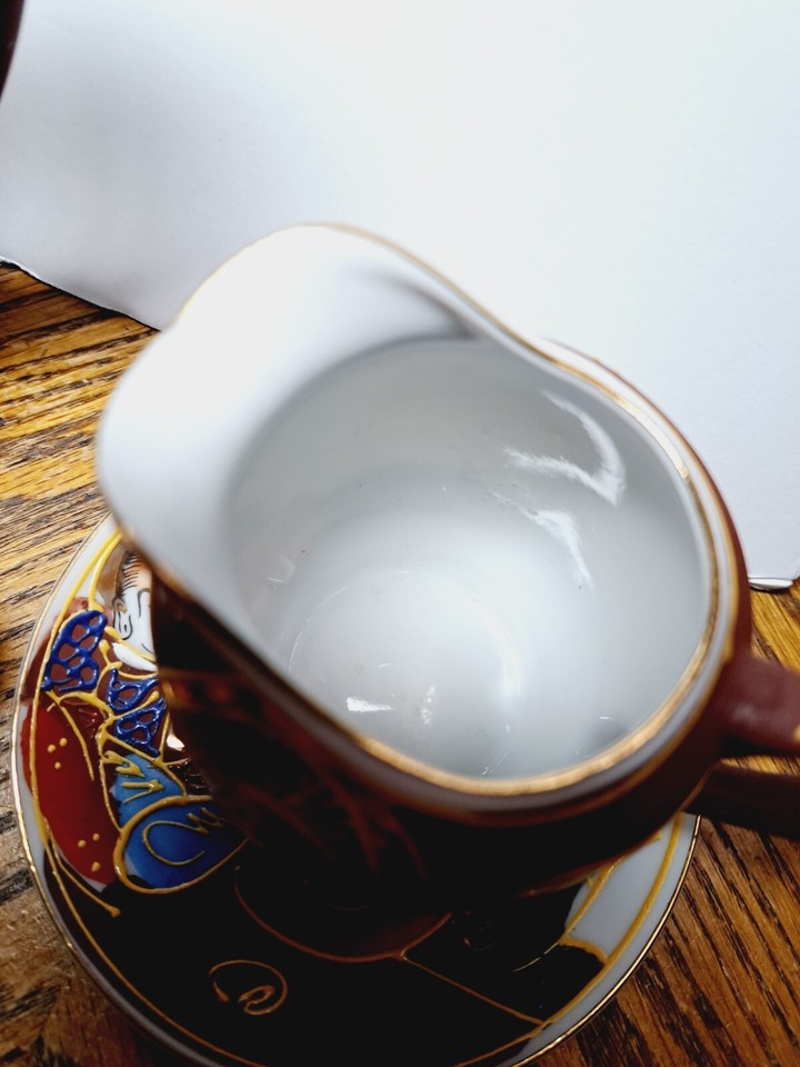 Sobo China Teapot Creamer & Sugar Bowl Satsuma Design eBay