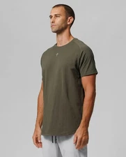 NEW Three Nails Pro-Tech Cotton Tee Sage Green Men's XL $48