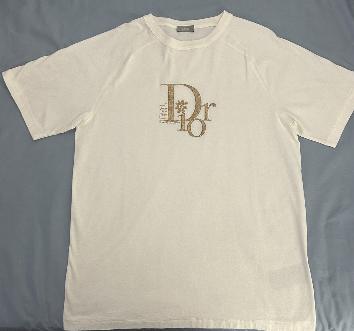 Cristian Dior x ERL Relaxed-Fit T-Shirt White Size Large | eBay