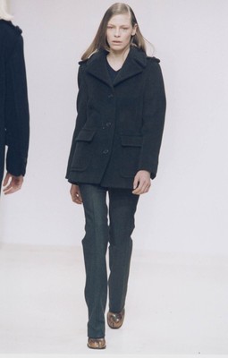 90s prada dark gray coat (s)