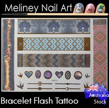 Bracelet Flash Tattoos Gold Metallic Body Art Fashion Jewellery