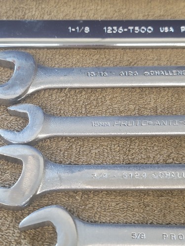 Proto Professional Wrench Set Sae Metric Double Box Open End Combination USA - Picture 4 of 22
