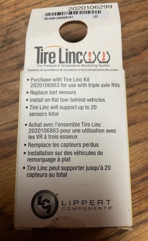 Lippert Tire Linc RV Tire Pressure and Temperature Monitoring System