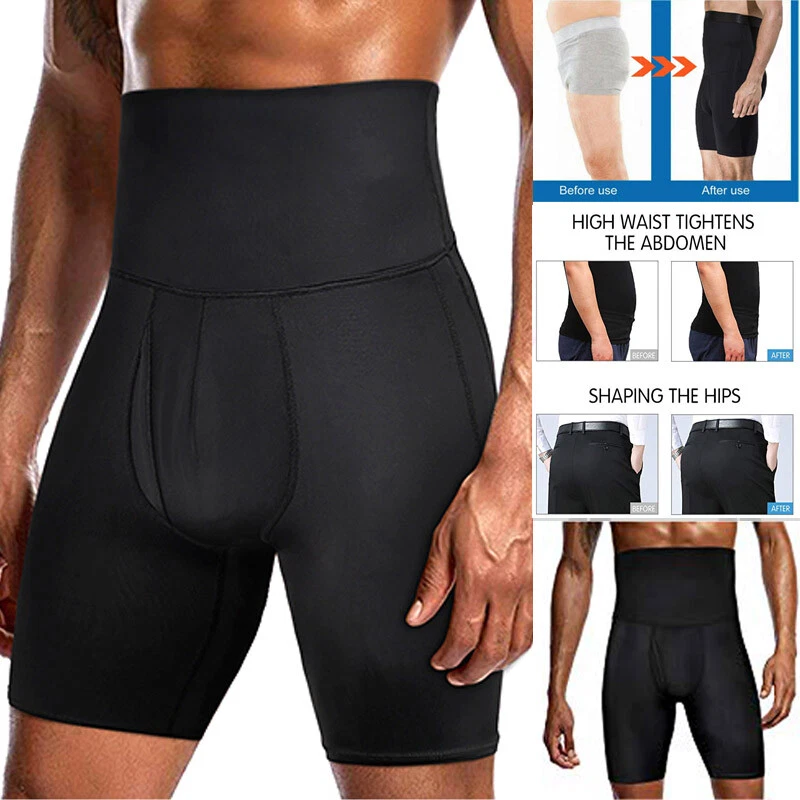 Mens high waisted sales compression shorts