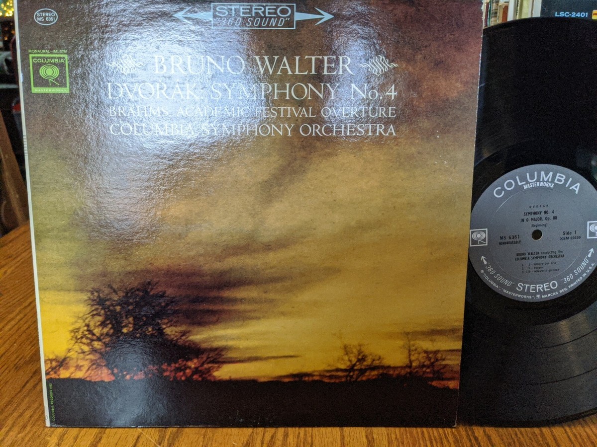 BRUNO WALTER COLUMBIA MASTERWORKS STEREO MS 6361 SYMPHONY NO