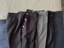 (3) Ann Taylor Dress Pants Size 8 Regular 2 Black and 1 Black and White