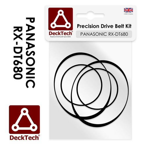 DeckTech™ Replacement Belts for Panasonic Portable Stereo RX-DT680 RXDT680 - 第 1/3 張圖片