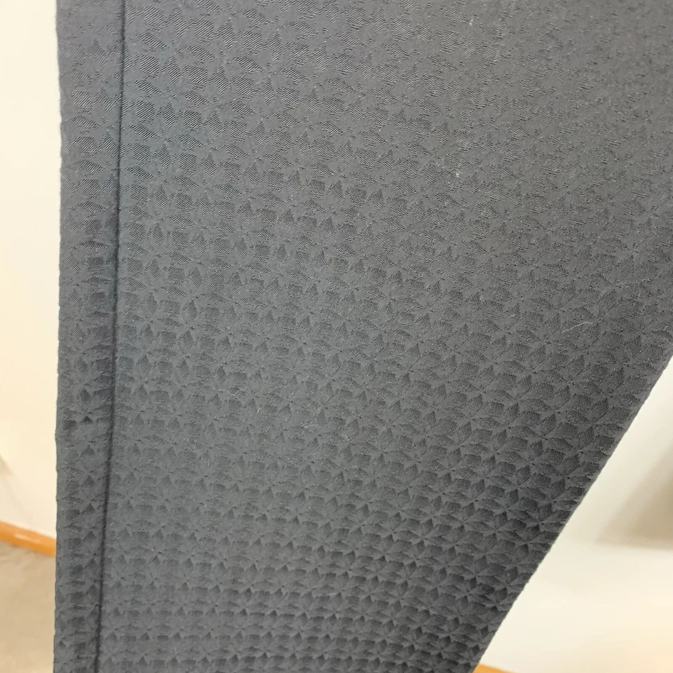 Pantalón Worth New York Negro Texturizado Talla 12 Pantalones Cremalleras Laterales Carrera Recto Foto 4 de 4