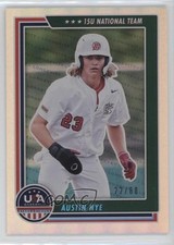 2022 Panini USA Baseball Stars & Stripes Holo Blue 22/60 Austin Nye #80 o1w