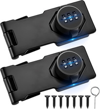 2Pcs Combination Cabinet Locks for Baby Proofing - Keyless Closet Door Lock with