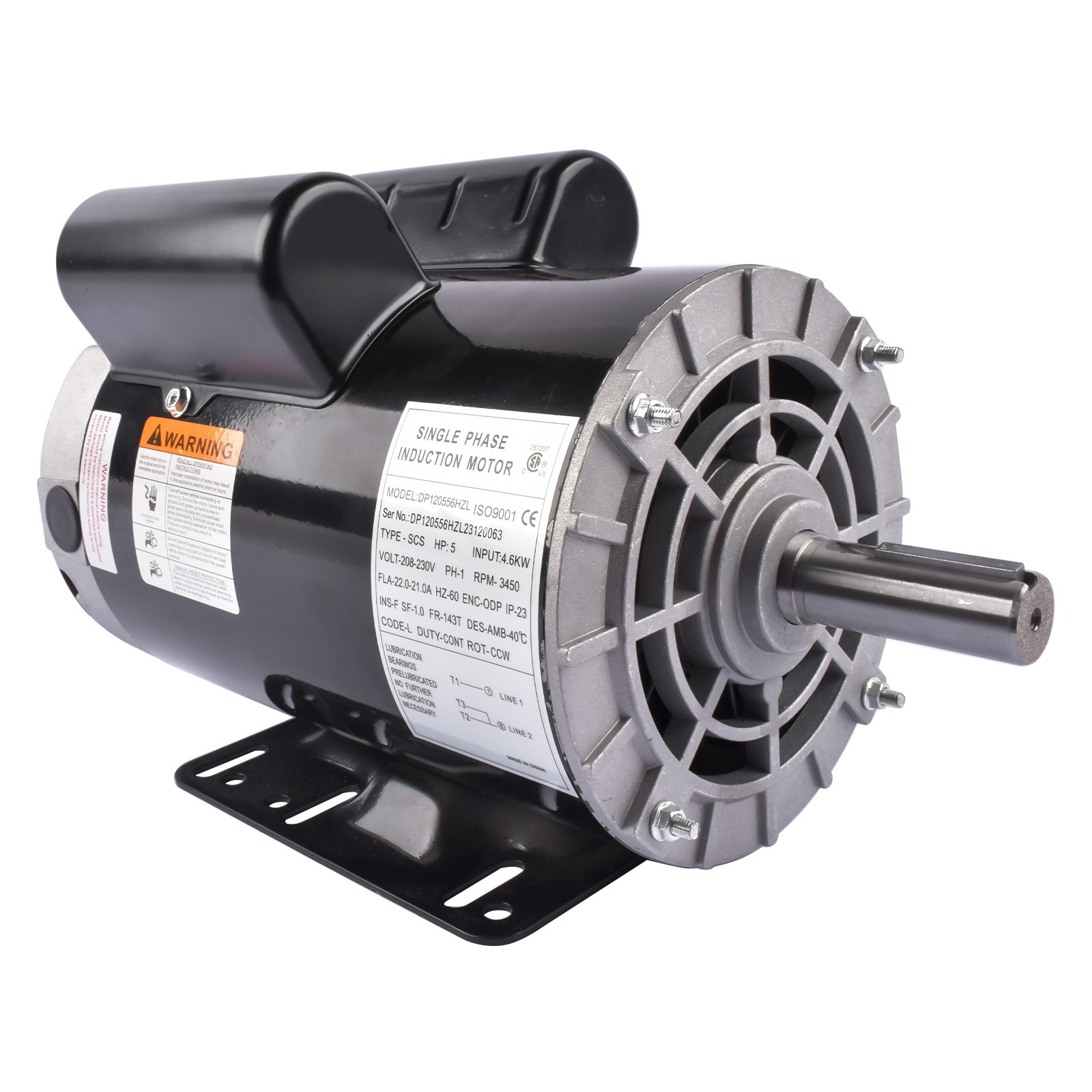 Electric Motor 230v 56hz Frame 7/8" Keyed Shaft Ccw