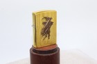 1992 Marlboro Wild West Zippo Lighter Brass Bronc Rider, Box, Unfired, Engraved — photo 8
