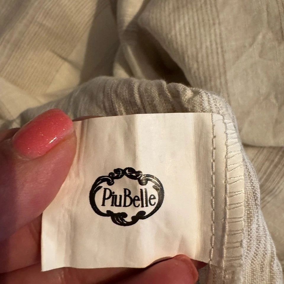 Capa de edredom King de linho lavado PiuBelle cinza fecho de botão neutro sustentável - Imagem 3 de 4