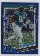 2023 Panini Donruss Optic Rated Rookie Blue Glitter Prizm Tyler Lacy #253 0ud4