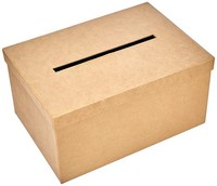 Rayher Geschenkkartenbox Schlitz Pappmaché Fsc Recycled 30X21X15Cm Natur