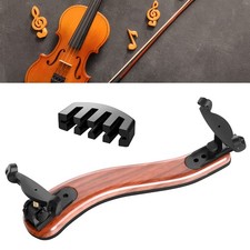 SUEWIO Violin Shoulder Rest for 4/4 Wood Grain 3/4-4/4, 3/4-4/4