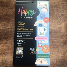 *Brand New* The Happy Planner  Sticker Book*Kids Activities 1095 Pcs.