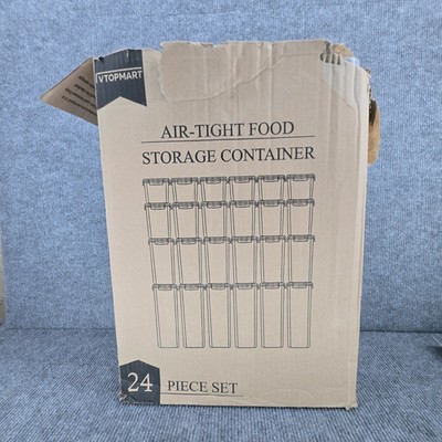 Air-Tight Food Storage Container 24 Piece Set VTOPMART