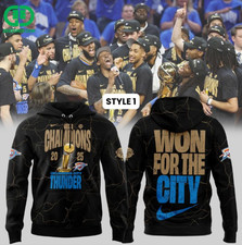 OKC Thunder 2025 Won for the City Hoodie 3D Gift For Valentine