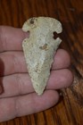 Cream Chert Archaic E-Notch Thebes Franklin Co, Ohio 2.5 x 1.25 Great Form — photo 1