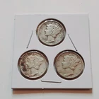 1940 Silver Mercury Dime set!  3 Coins  1940 P 1940 S 1940 D.    A202