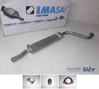 Imasaf Auspuff Mitteltopf für Lancia Delta I + Prisma 1.6 + GT + 1.9 D 1982-1986