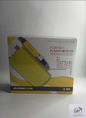 KUPA MANIPro Passport Portable Yellow Nail File & Drill Acetone Resistant, Quiet