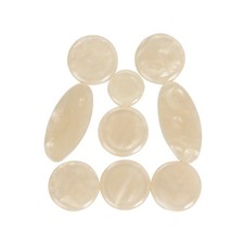 9pcs White Mother Of Pearl Shell Key Button Inlays For Tenor/ Alto/ Soprano Sax