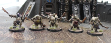 Maggotkin of Nurgle 5x Nurgle Blightlords, AoS, Well Painted, ID 3140