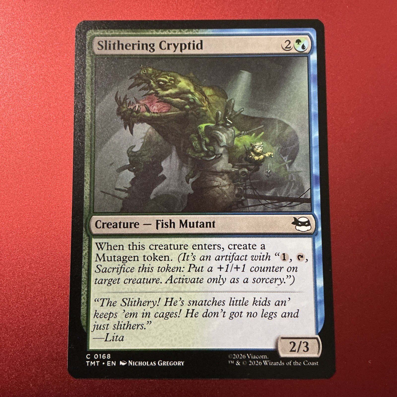 Teenage Mutant Ninja Turtles MTG Slithering Cryptid #C 0168 Regular M/NM 