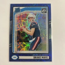 2024 Donruss Optic Preview Drake Maye Blue Scope RC Patriots
