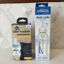 2 Anti Colic Baby Bottles Closer to Nature Options Reduce Gas Burp Discomfort