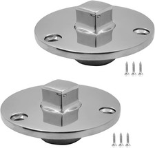 Boat Garboard Drain Plug Marine Grade Stainless Steel 316 W/Screws Fits 1IN Hole