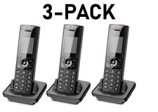 NEW 3x Poly VVX D230 DECT VOIP Phone Handset with Charging Dock - 2200-49235-001