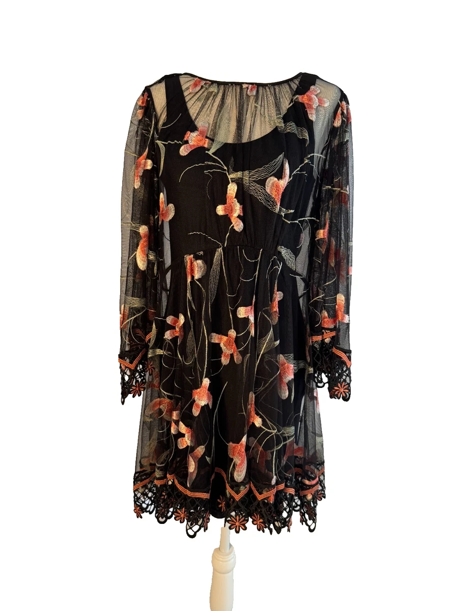 aje black dress sale Gia Embroidered Maxi Dress main image 1