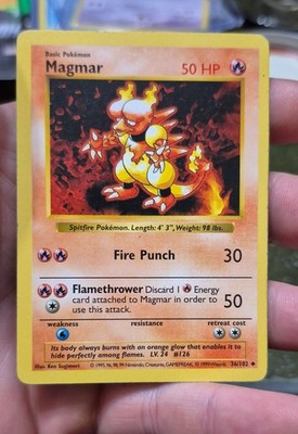 Magmar 036/102 Base Set (Shadowless) Regular