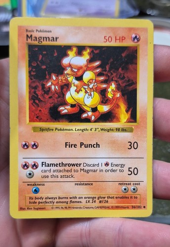 Magmar 036/102 Base Set (Shadowless) Regular
