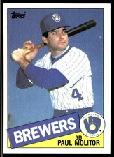 Paul Molitor 1985 Topps #522 Brewers MLB READ FREE SHIPPING AutographDen
